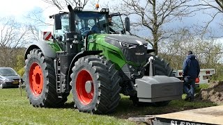 Fendt 1050 Vario Testing The Sledge at Gl Estrup  Tractor Pulling Denmark [upl. by Golanka828]