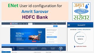 Enet for Amrit Sarovar for Fund Transfer HDFC Bank [upl. by Lobel393]