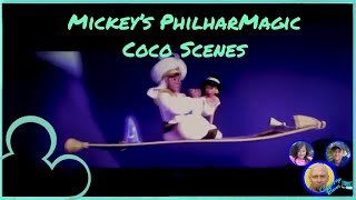 Mickey’s PhilharMagic  Coco Scenes  Magic Kingdom  Disney World  2022 [upl. by Aerbas]