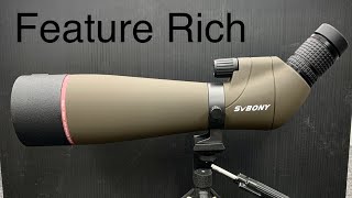 Full Featured Budget Spotting Scope SVBONY SV13 [upl. by Arriaet532]