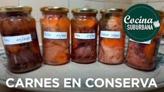 CARNE EN FRASCOS Cena Lista Como Conservar Todo Tipo De Carnes Cocidas y Sin Heladera  042 [upl. by Base]