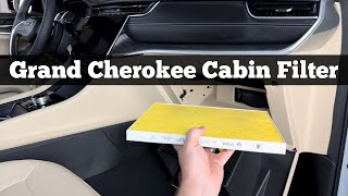 2022  2024 Jeep Grand Cherokee Cabin Air filter Replacement  How To Replace Change Filter Location [upl. by Jordon]