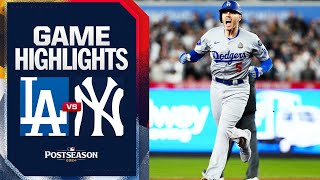 Dodgers vs Yankees World Series Game 3 Highlights 102824  MLB Highlights [upl. by Carbrey]