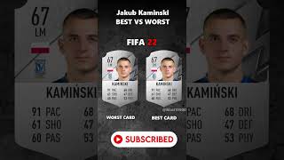 JAKUB KAMINSKI BEST VS WORST CARD IN EVERY FIFA 1025 eafckaminskiwolfsburgpoland bundesliga [upl. by Adnarom]