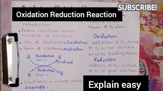 Oxidation Reduction ReactionCH7Class 9thBiology [upl. by Amairam362]