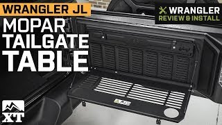 MOPAR Tailgate Table Installation [upl. by Ettennat481]