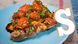 Jerk Sweet Potato Recipe  SORTED [upl. by Milena]