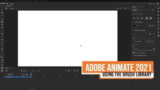 Adobe Animate CC 2021  Using the Brush Library [upl. by Vickie950]