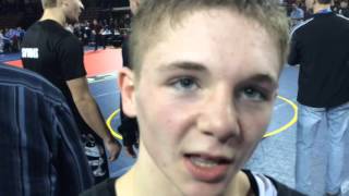 New Lothrop Freshman Austin Wolford Celebrates Birthday With Title Clinching Win [upl. by Ahsiyk]