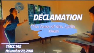 The Case of Lydia Dean  Declamation [upl. by Ailam]