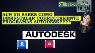 DESINSTALAR CORRECTAMENTE PROGRAMAS AUTODESK 👍👍👍 [upl. by Mab]