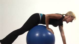 Stability Ball Lower Back Exercises [upl. by Anirtik29]