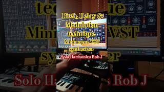 Pitch Delay amp Modulation Technique Minimogue VST synthesizer soloharmonicsrobj8246 [upl. by Ruth]