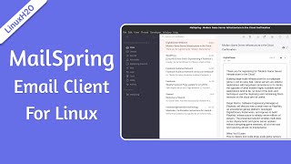 MailSpring • An amazing email client for Linux  2023 [upl. by Lasiaf]