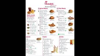 ChickFilA menu screen [upl. by Ahtenek632]