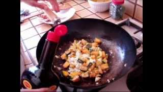 Kabocha Japanese Pumpkin Recipe with Bacon and Rotini Pasta Easy and Tasty [upl. by Pega667]