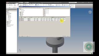 AUTODESK INVENTOR  IPART  DIN 580  DIN 582 [upl. by Valdis]