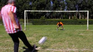 Incredible Soccer Penalty Kick [upl. by Rochella622]