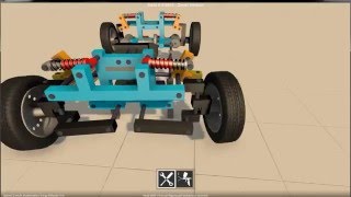 GearBlocks Pushrod Suspension Demo [upl. by Kciv]