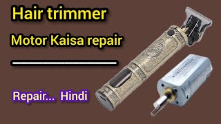 Kemei hair trimmer motor repair  VGR hair trimmer motor repair  how to repair hair trimmer [upl. by Tnahsin137]