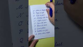 Cursive writing a to z  English sentences  Cursive writing abcd  Cursive handwriting practice abc [upl. by Aiak]