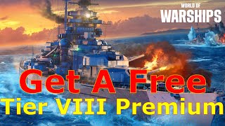 World of Warships You Could Get A Free TVIII Premium Ship Heres How [upl. by Verlee629]