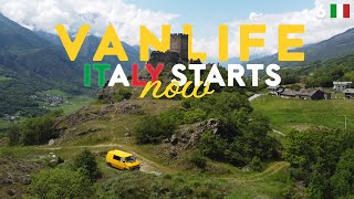 VANLIFE ITALY BEGINS  Vanlife Europe [upl. by Aderf868]