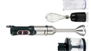 INALSA Hand Blender 1000 Watt with Chopper Whisker Multipurpose JarVariable Turbo Speed Function [upl. by Carbrey]