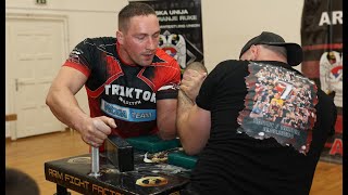 WIESLAW RZANNY Poland vs MILOS ZELJIC Serbia  7 Cell Games Vendetta  Right hand ARMWRESTLING [upl. by Urita675]