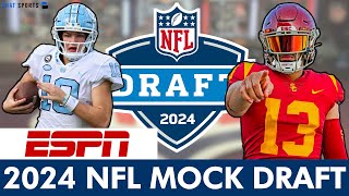 ESPN 2024 NFL Mock Draft  1st Round Projections [upl. by Etiuqal]