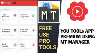 YOUTOOL APP PREMIUM BYPASS MT MANAGER  YOU TOOLS PRO [upl. by Remled]