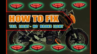 Motorcycle Brake Light Not Working  HOW TO FIX [upl. by Norym973]