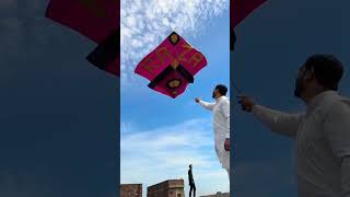 Kite Flying  Patang Bazi  Basant Festival  Beautiful Kite  6 Tawa  Big Kite [upl. by Annahsohs]