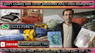 USA Export Quality Bedsheet Bedcover And Fitted Bedspread contact 📞📞03232354819 [upl. by Akcinehs]