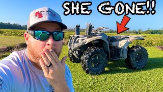 I Sunk My CHEAP Four Wheeler… Poor Grizzly [upl. by Kumler]