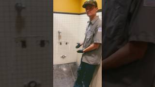 Shocking amounts of BuildUp Found Inside Urinal Drain at Fast Food Restaurant asmr shorts diy [upl. by Rici]