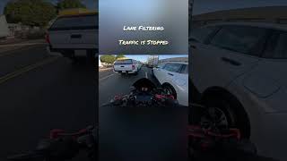 Lane Splitting vs Lane Filtering Whats the Difference 🏍️🤔 [upl. by Enineg]