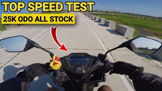 CLICK 160 TOP SPEED amp FUEL CONSUMPTION TEST All Stock25k Odo  Moto Arch [upl. by Flannery392]