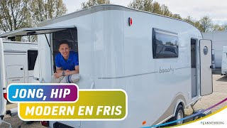 Caravan review Hobby Beachy 450 modeljaar 2023 [upl. by Epner]