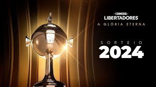 SORTEIO COMPLETO DA FASE PRELIMINAR  CONMEBOL LIBERTADORES 2024 [upl. by Niarfe]