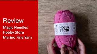 Wool Review Hobby Store Fine Merino yarn Yarn review of Merino wool from Magic Needles Store [upl. by Katrina712]