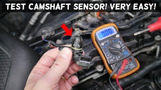 HOW TO TEST CAMSHAFT POSITION SENSOR ON A CAR [upl. by Jung]