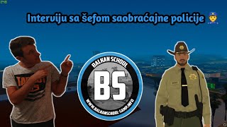 Interviju sa šefom saobracajne policije  BalkanSchoolCommunity [upl. by Osmen]