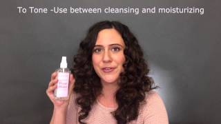 Rose Water Tutorial  How to use Rose Water as a Toner [upl. by Yelram]