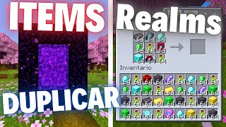 DUPLICAR en REALMS  MÉTODO NETHER  MCPE  Bedrock 12144 [upl. by Watson]