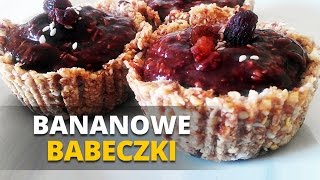 BANANOWE BABECZKI bez pieczenia wegańskie i bezglutenowe [upl. by Atoiganap]