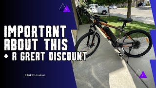 important Key Details ANCHEER Electric Mountain Bike 500W 26quot Review [upl. by Corneille310]