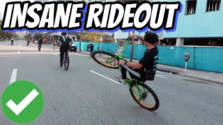 CRAZY WHEELIES THROUGH ORLANDO RIDEOUT [upl. by Abbub710]