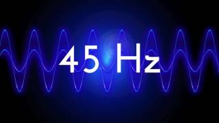 45 Hz clean sine wave BASS TEST TONE frequency [upl. by Bricker]