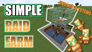 EASY Raid Farm Minecraft  Totem of Undying Farm [upl. by Pamelina922]